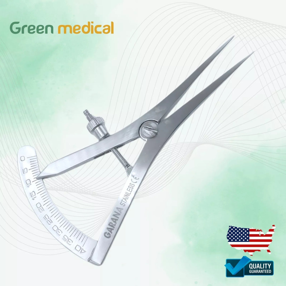 Castroviejo Caliper Surgical Dental Instrument 0 to 40 MM 10cm