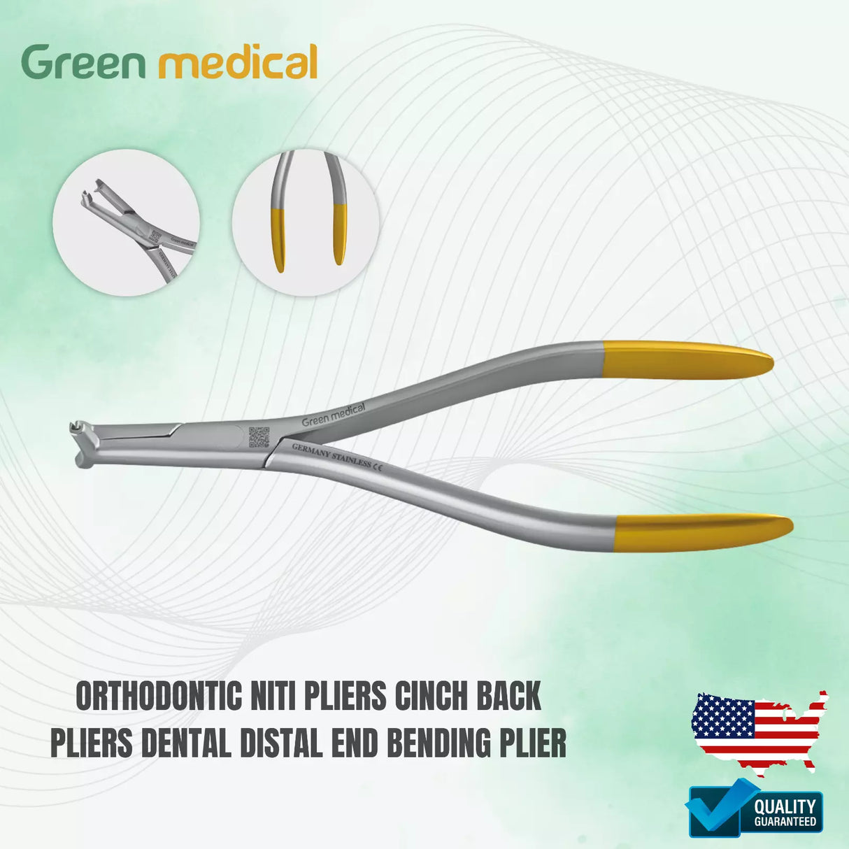 Orthodontic Niti Pliers Cinch Back Pliers Dental Distal End Bending Plier