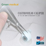 Castroviejo Caliper Surgical Dental Instrument 0 to 40 MM 10cm