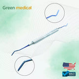 5 Pcs Dental Composite Filling Instrument Blue Titanium Coated Restorative Kit