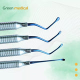 Periodontal Lucas Bone Curette set of 4 ( #85, 86, 87, 75) Dentist Lab Dental