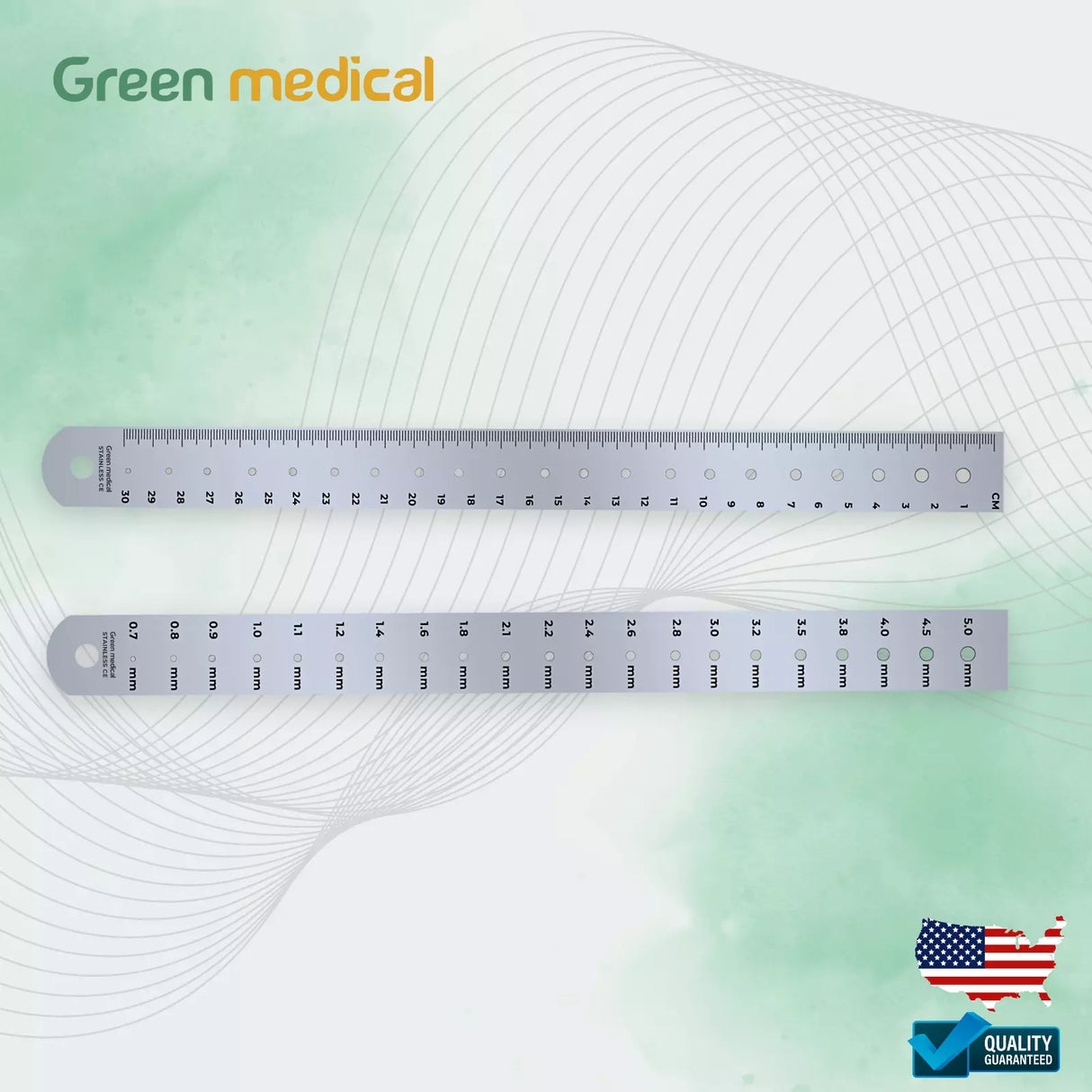 Measuring Gauge Scale for K-Wire, Drill Bit, Screw, Steinman Pin Orthopedic