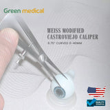 Weiss Modified 17cm Castroviejo Ridge Mapping Caliper 0-40mm Scale Dental Instruments