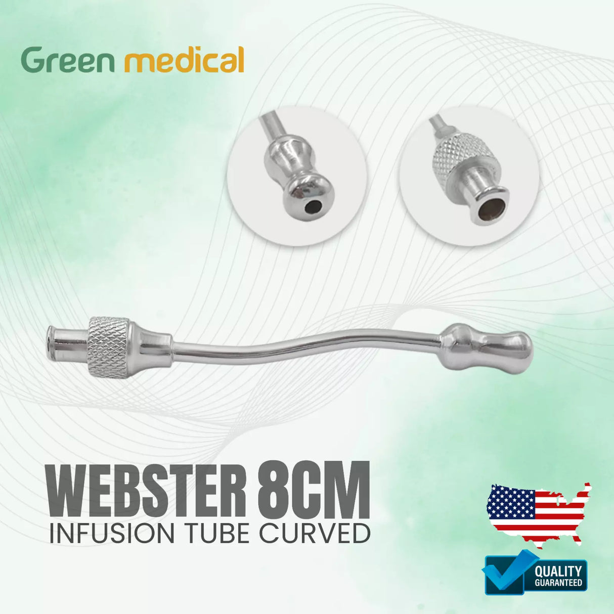 WEBSTER INFUSION TUBE CURVED 8 CM