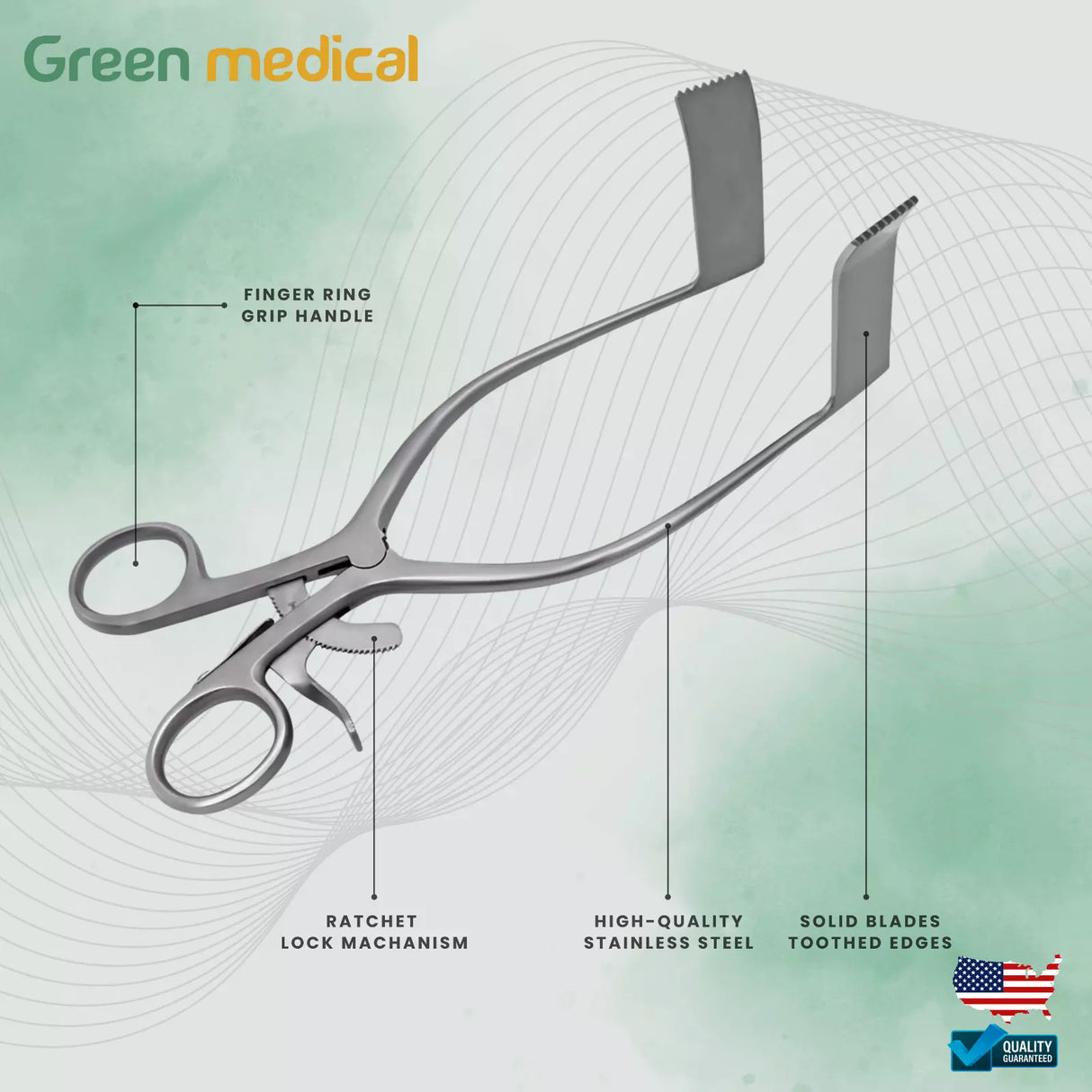 Meyerding Self-Retaining Laminectomy Retractor 4.4 X 2.5cm Spread 3.75" German Grade